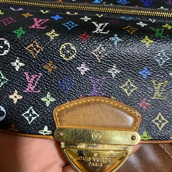 Louis Vuitton Murakami Eugenie Multicolor Trifold Long Wallet Pink - Picture 3 of 16